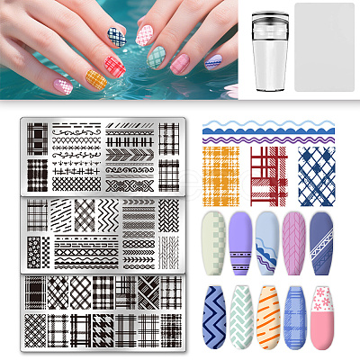 Plastic Nail Art Image Templates AJEW-UN0002-49C-1