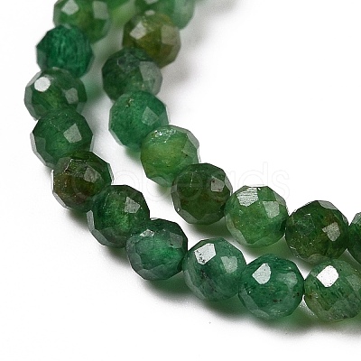 Natural Fuchsite Beads Strands X-G-C009-A13-1