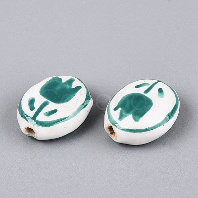 Handmade Porcelain Beads PORC-N013-10B-1