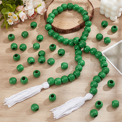 250Pcs Wood European Rondelle Beads WOOD-PH0003-47A-1