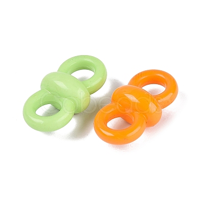 Opaque Acrylic Connector Charms SACR-N019-07-1