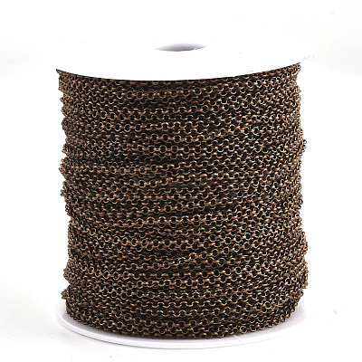 Soldered Brass Coated Iron Rolo Chains CH-S125-08B-R-1