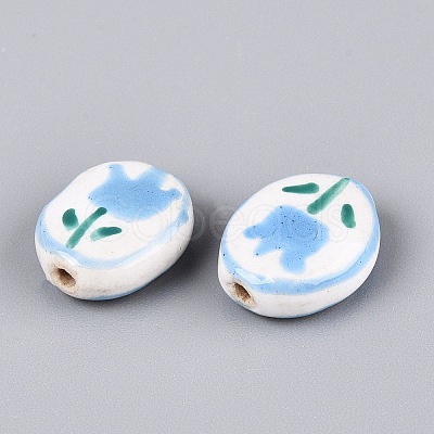 Handmade Porcelain Beads PORC-N013-10C-1