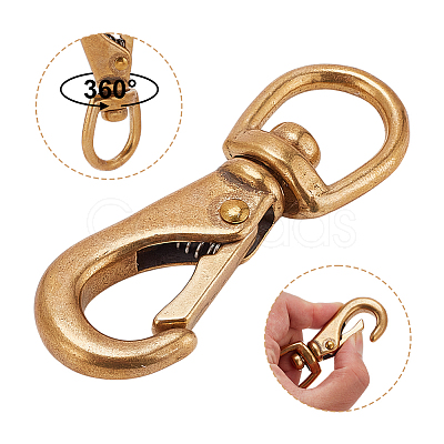 Brass Swivel Clasps KK-AR0001-93A-1