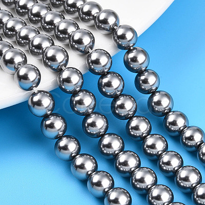 Baking Paint Pearlized Glass Pearl Bead Strands HY-N002-8mm-A01-1