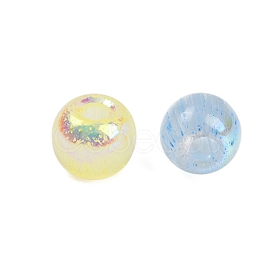 Mixed Color Imitation Cat Eye Glass Round Seed Beads SEED-NH0003-01A-04-1