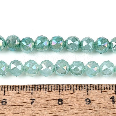 Anti-Tarnish Electroplate Glass Beads Strands GLAA-N064-6mm-08-1