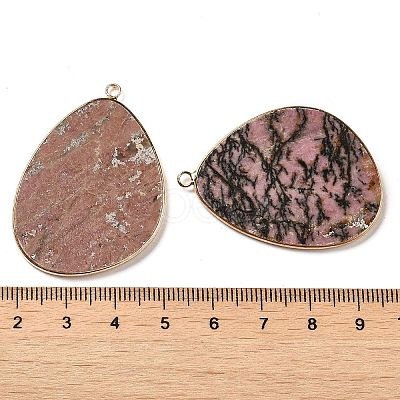 Natural Rhodonite Pendants G-K347-02G-04-1