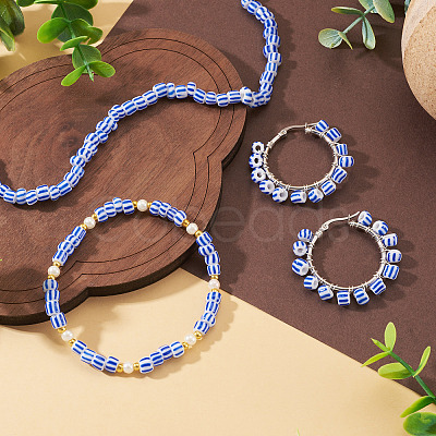 2Strands Handmade Lampwork Beads Strands BLOW-TADJ0001-01D-1