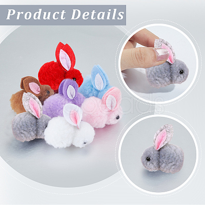28Pcs 7 Colors Wool Felt Ball AJEW-SC0031-37C-1