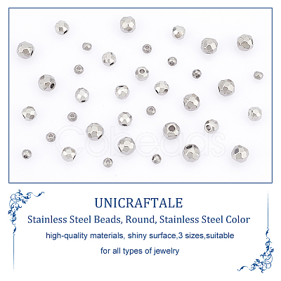 36Pcs 3 Style 201 Stainless Steel Beads STAS-UN0045-50-1