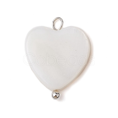 Natural Freshwater Shell Pendants PALLOY-JF02416-01-1