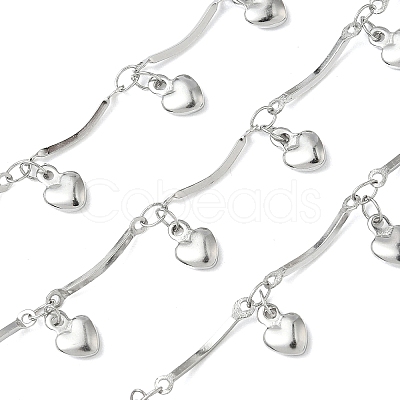 304 Stainless Steel Bar Link Chains CHS-G043-07B-P-1