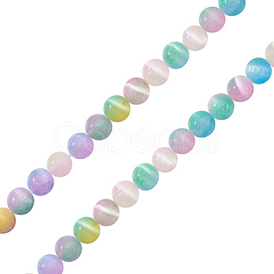 1 Strand Natural Selenite Beads Strands G-TA0002-87B-1