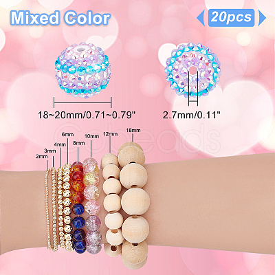 Resin Rhinestone Beads RESI-PH0001-81B-1