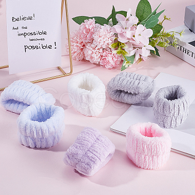 10Pcs 5 Colors Coral Velvet Elastic Headbands OHAR-CN0001-02-1