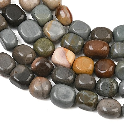 Natural Picasso Stone/Polychrome Jasper Beads Strands GG-CBA787B-A30-1