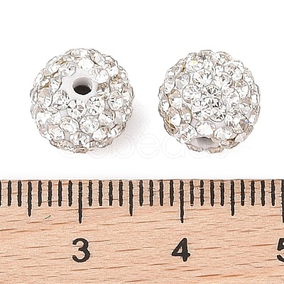 Polymer Clay Rhinestone Beads RB-N006-70-1