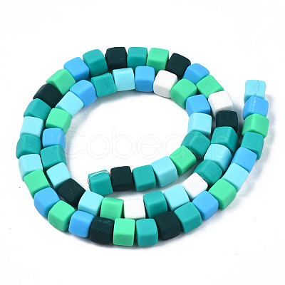 Handmade Polymer Clay Beads Strands CLAY-N008-060-03-1