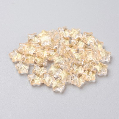 Electroplate Glass Beads EGLA-E059-G09-1