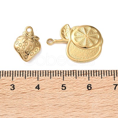10Pcs 304 Stainless Steel Pendants STAS-P426-09G-1
