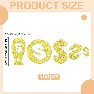 500Pcs 5 Bags PVC Confetti DIY-HY0003-71-1