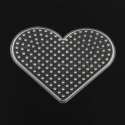 Heart ABC Plastic Pegboards Used for 5x5mm DIY Fuse Bead DIY-YW0008-19-1