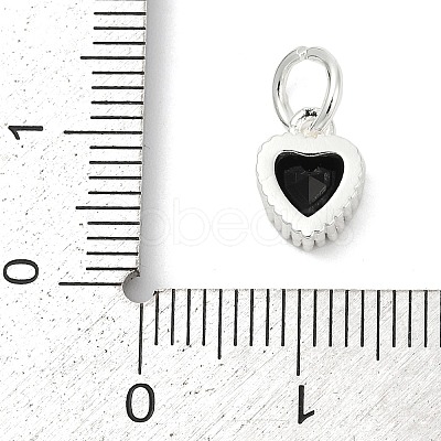 Brass Micro Pave Cubic Zirconia Pendants KK-H204-01S-04-1
