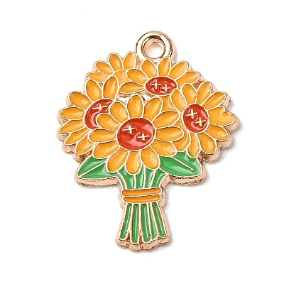 Alloy Enamel Pendants ENAM-I089-02G-02-1