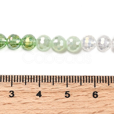 Electroplate Glass Beads Strands EGLA-D300-06-6mm-02-1