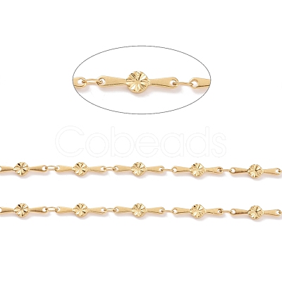 Ion Plating(IP) 304 Stainless Steel Flower Bar Link Chains STAS-E161-02G-1