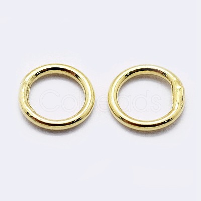 925 Sterling Silver Soldered Closed Jump Rings STER-F036-03G-0.6x5-1