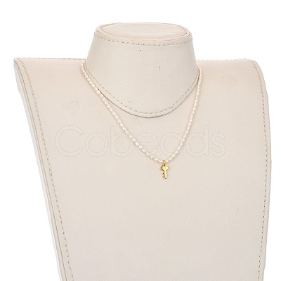 Key Brass Pendant Necklaces NJEW-JN02972-04-1