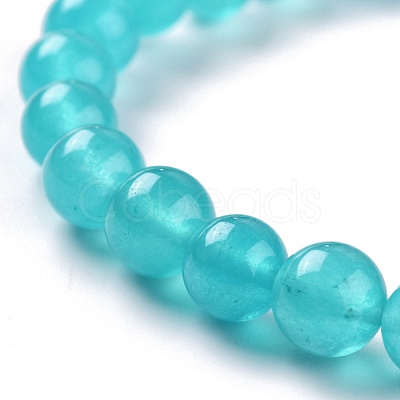 Dyed Natural Jade Beads Stretch Bracelets BJEW-G633-B-04-1