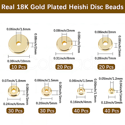 190Pcs 7 Styles Brass Beads KK-BBC0025-80-1