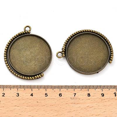 Zinc Alloy Pendant Cabochon Settings FIND-NH0001-13C-AB-1