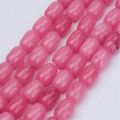 Barrel Shaped Gemstone Natural Rhodochrosite Stone Beads Strands G-S114-10-1