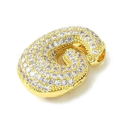 Rack Plating Brass Cubic Zirconia Pendants KK-S378-02G-G-1