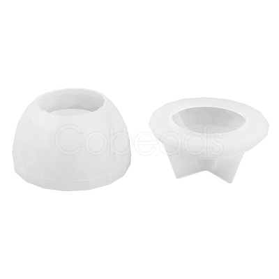 Faceted Round DIY Candle Cup Silicone Molds LS-DIY-Q037-07B-1