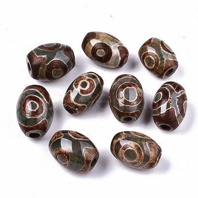 Tibetan Style dZi Beads TDZI-N001-009-1