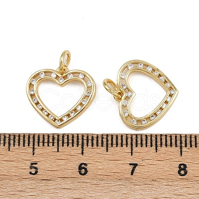 Brass Micro Pave Cubic Zirconia Pendants ZIRC-I367-05G-01-1