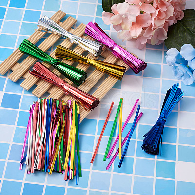 Plastic Wire Twist Ties AJEW-TA0017-17B-1