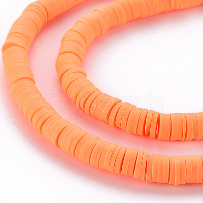 Handmade Polymer Clay Bead Strands CLAY-T002-6mm-42-1