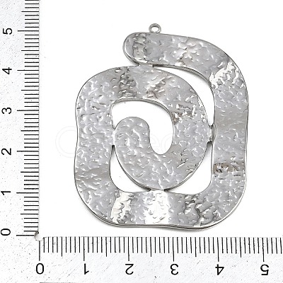304 Stainless Steel Big Pendants STAS-G363-02P-1