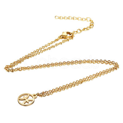 201 Stainless Steel Pendants Necklaces NJEW-S063-TN506-12-1