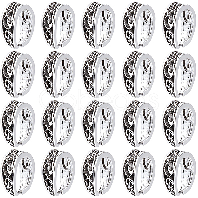 80Pcs Alloy Snap on Bails FIND-SC0023-85-1