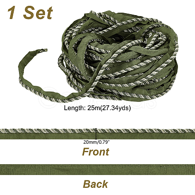 25M Polyester Twist Lip Cord Trim SRIB-GA0001-09-1