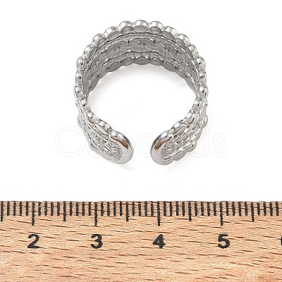 Flower 304 Stainless Steel Finger Rings Components SA-CBA45D5-14P-1