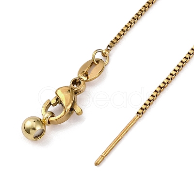 Ion Plaing(IP) 304 Stainless Box Chain Necklaces X-NJEW-Q003-03G-1