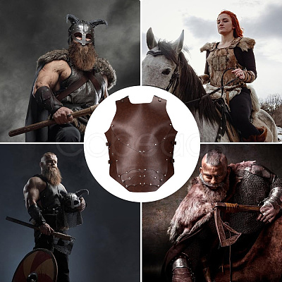 PU Leather Armour AJEW-WH20010-15-1